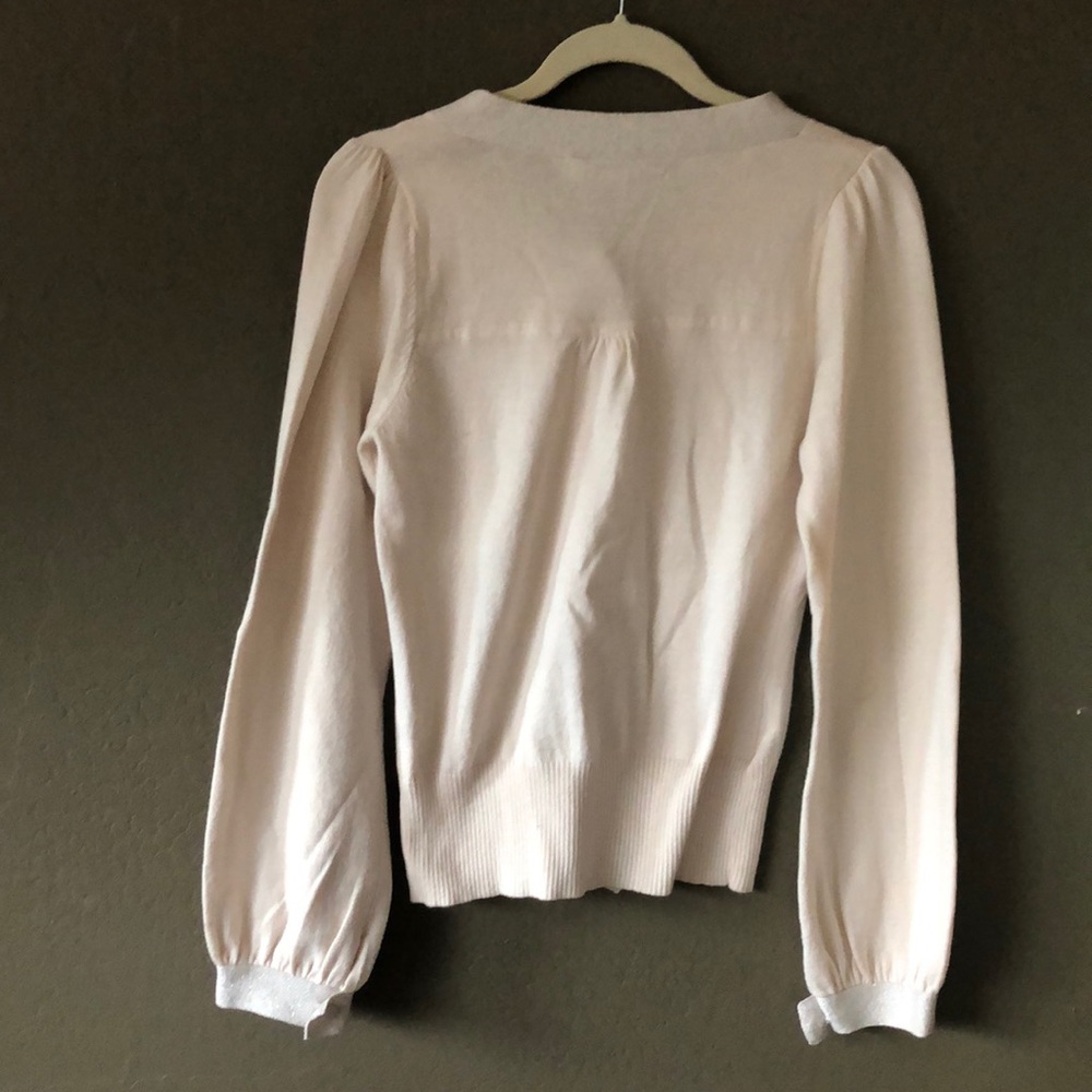 Cream Sparkle Sweater || s: M - Picture 4 of 5